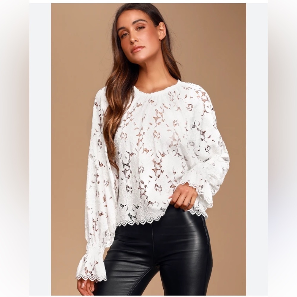 Free People Olivia Lace Top